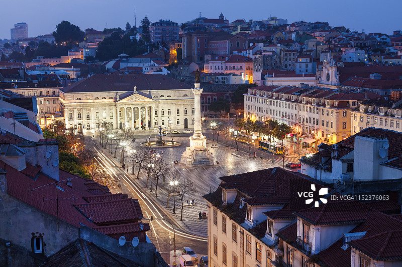 里斯本罗西奥广场（佩德罗四世广场）图片素材