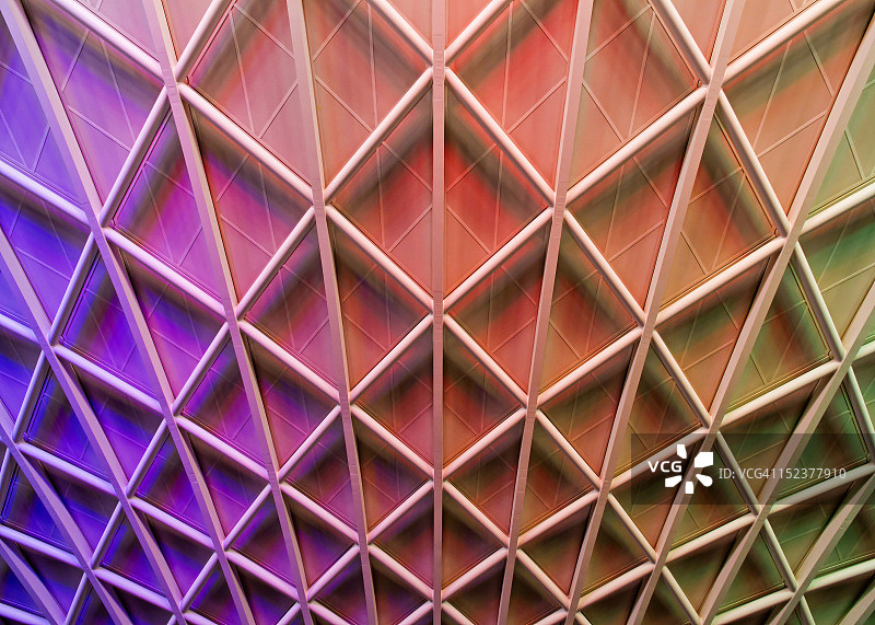 彩虹格子图片素材