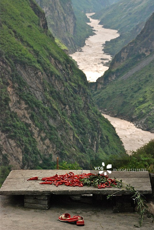 晾晒辣椒图片素材