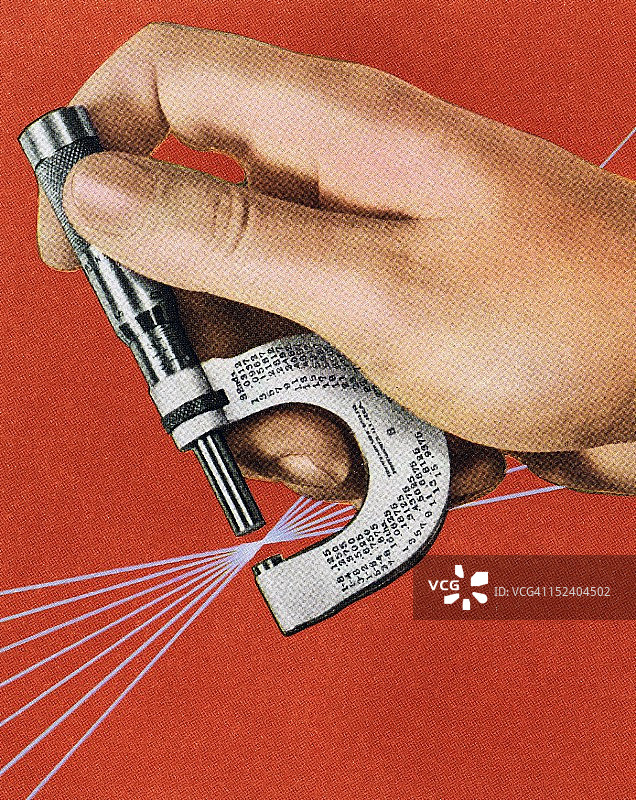 手持千分尺图片素材