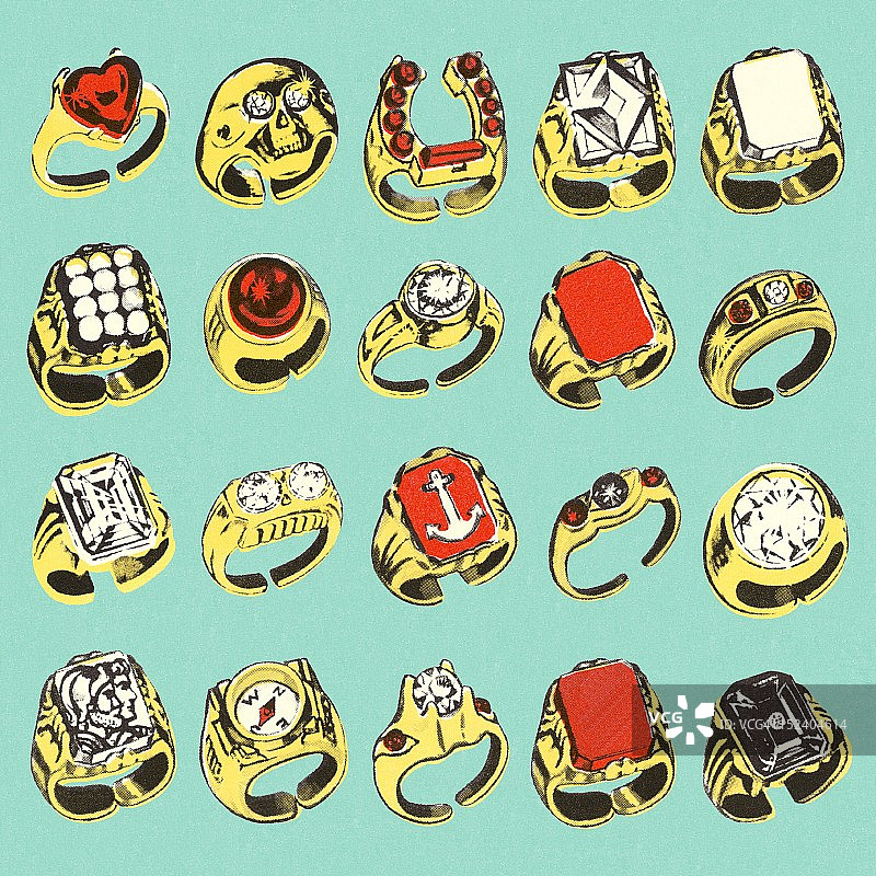 多种戒指图片素材