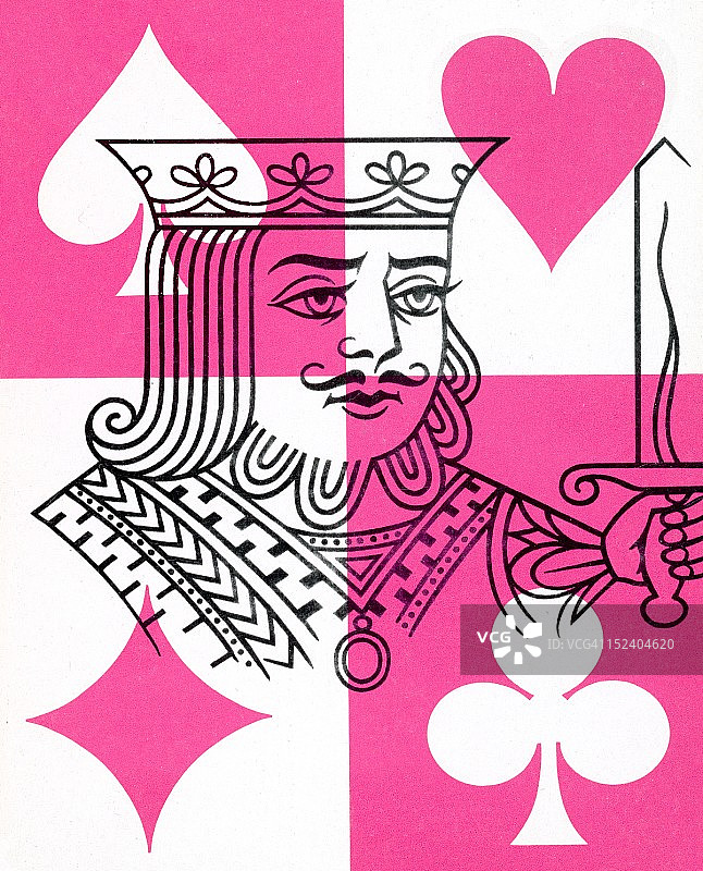 扑克牌K图片素材