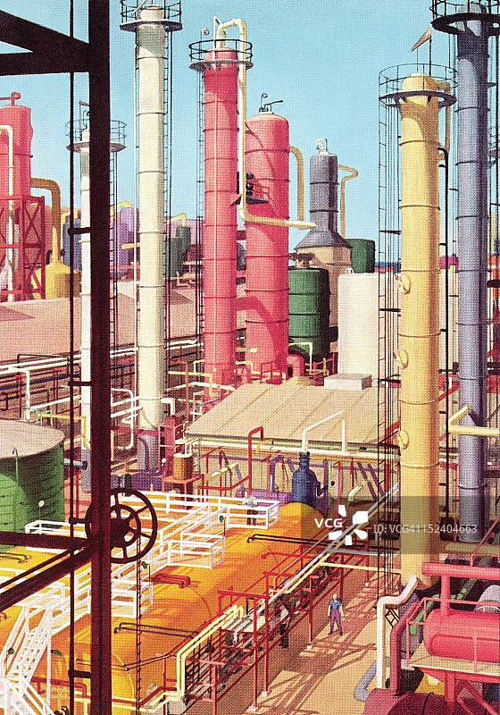 炼油厂图片素材