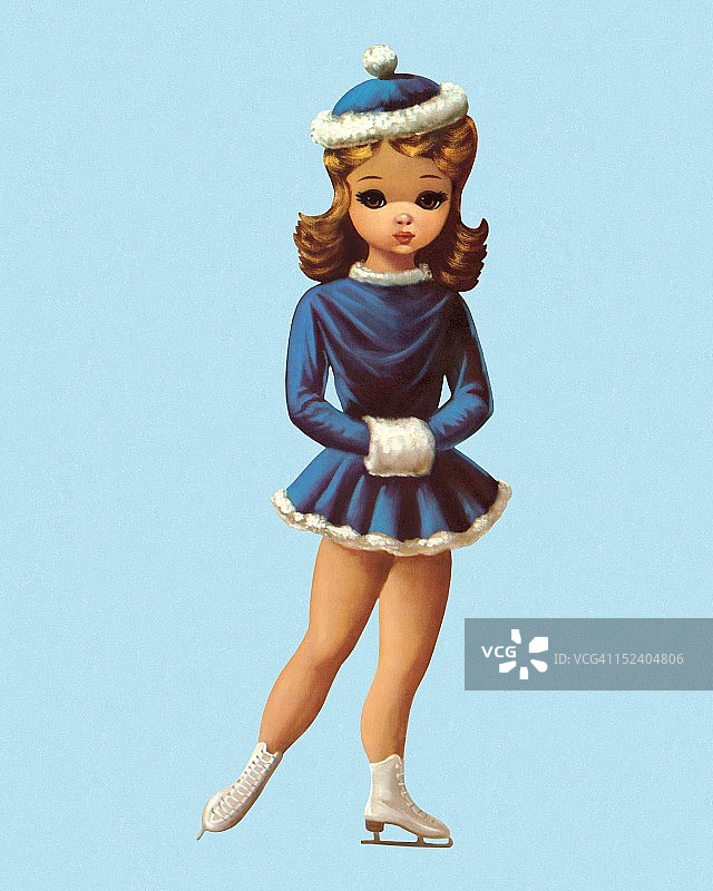 年轻的滑冰者图片素材