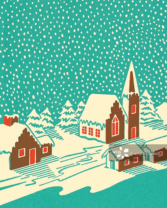 冬季雪景图片素材