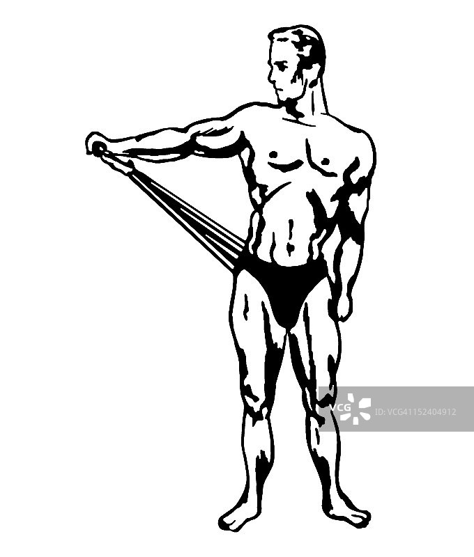 男子正在锻炼图片素材