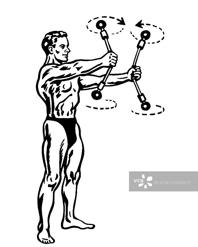 男子正在锻炼图片素材