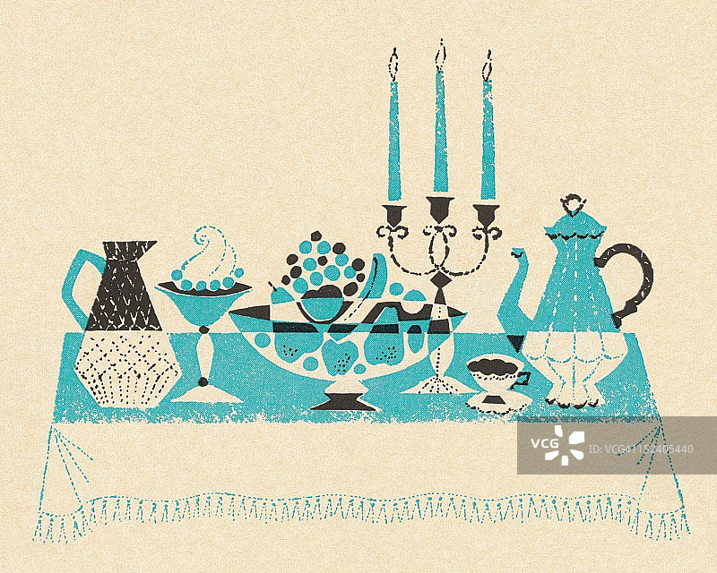 桌子上的自助餐图片素材