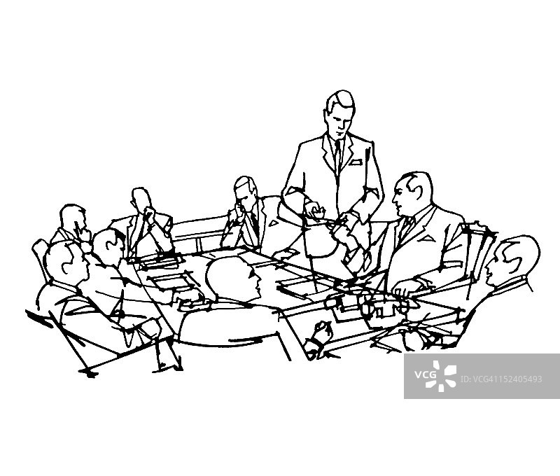 商务会议中的商人图片素材