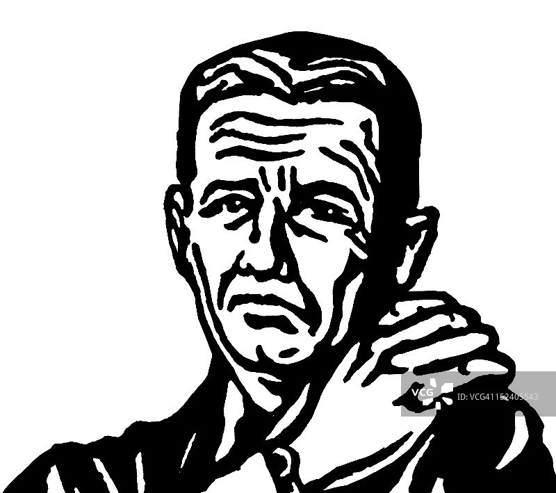 不高兴的男人图片素材