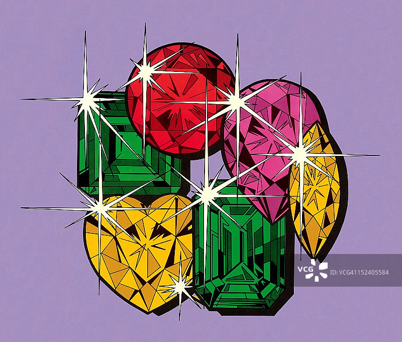 各种闪亮的首饰图片素材