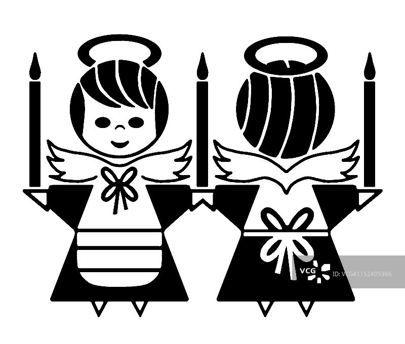 天使的正反面图片素材