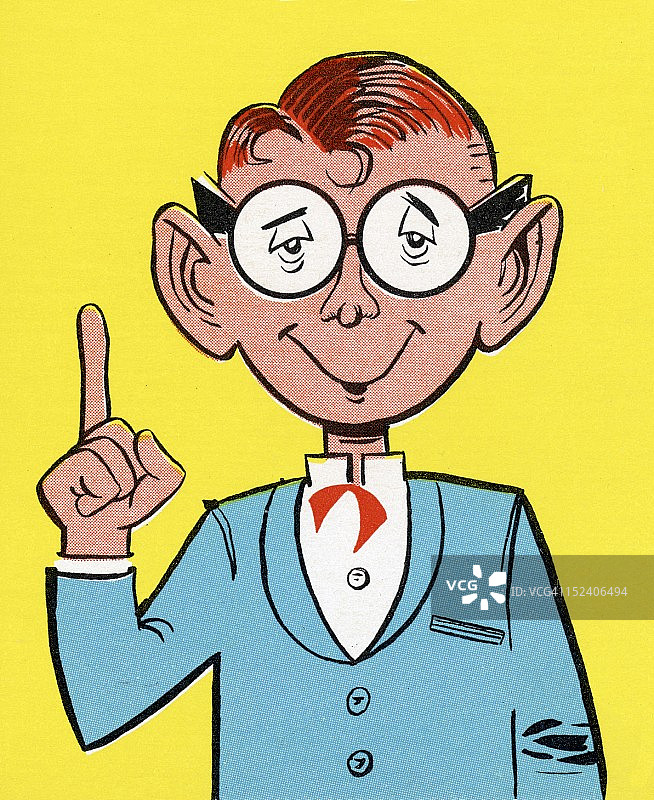 戴眼镜的男人做手势图片素材