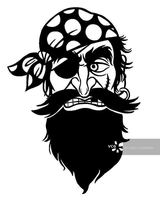 戴眼罩的海盗图片素材