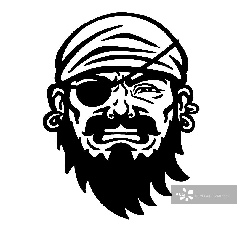 戴眼罩的海盗图片素材