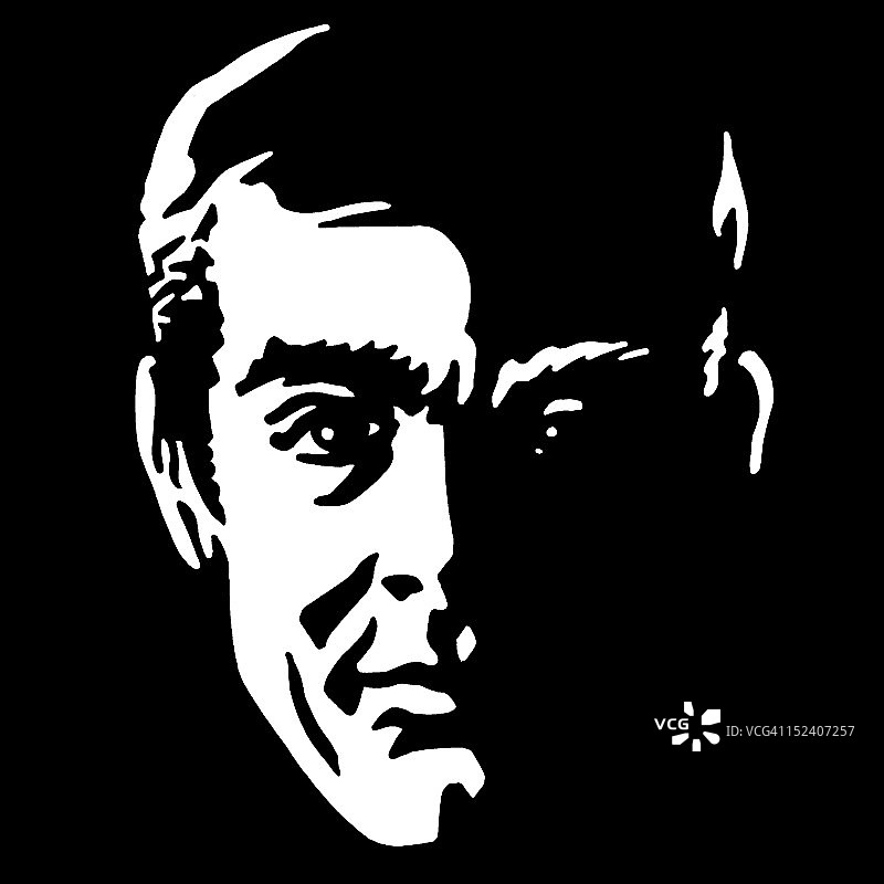 阴影中的男人面部图片素材