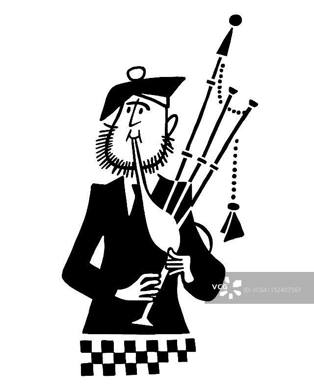 风笛演奏者图片素材