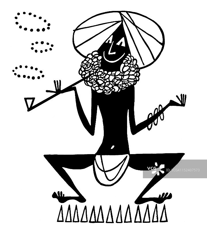 男人站在钉床上抽烟图片素材