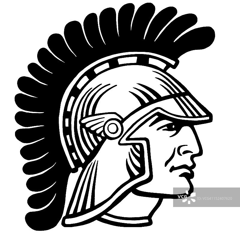 戴头盔的罗马士兵图片素材