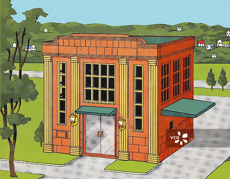 银行大楼图片素材