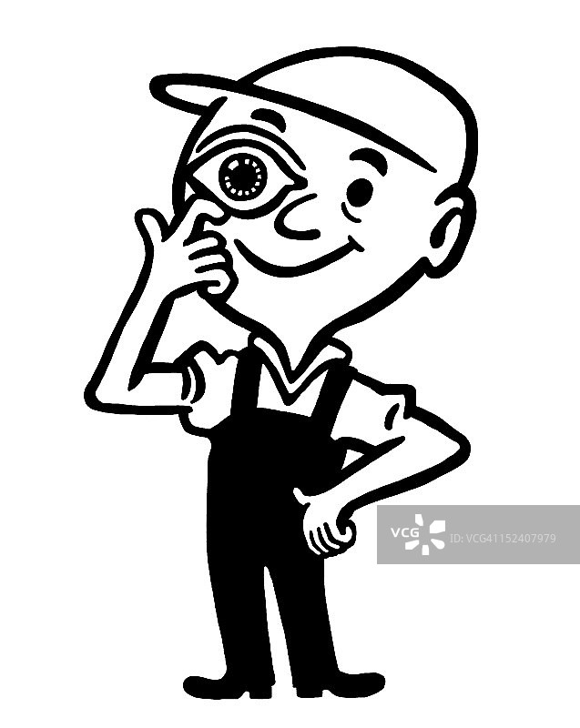 独眼男人图片素材