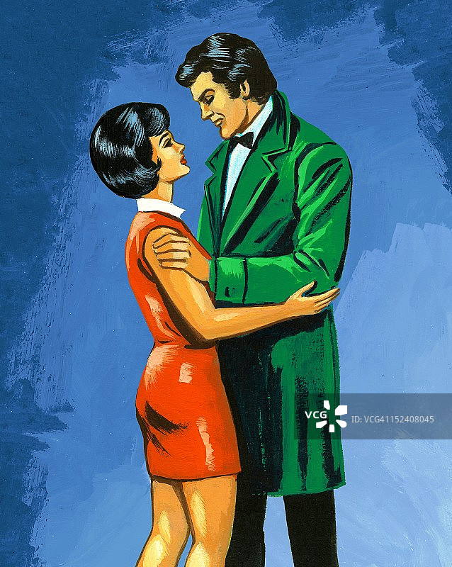 拥抱中的情侣图片素材