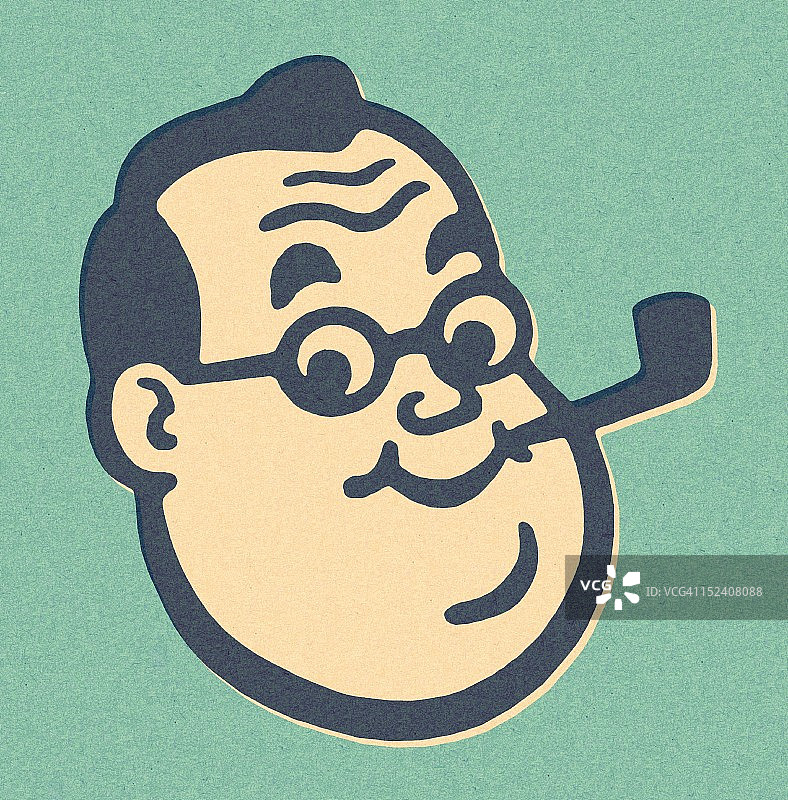 吸烟斗的男人图片素材