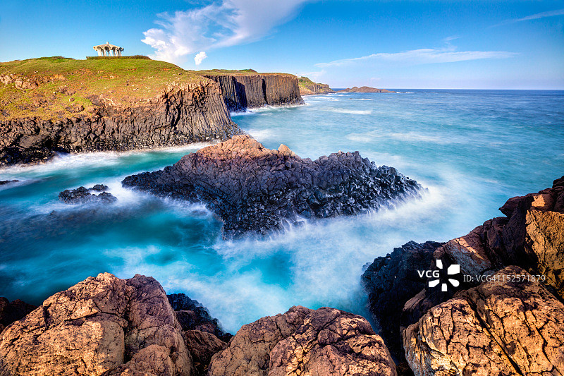 澎湖玄武岩地貌图片素材