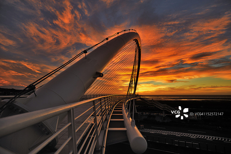 台风日落图片素材