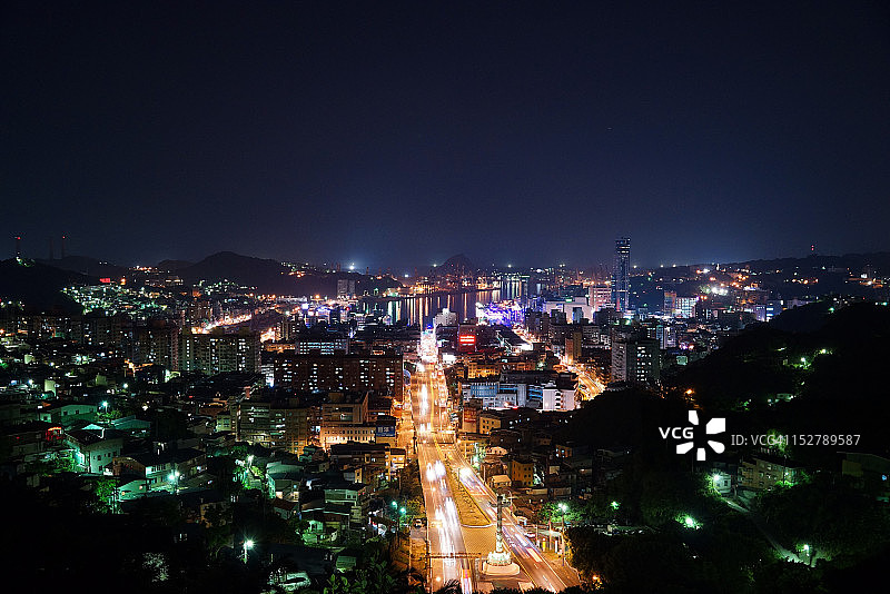 基隆夜景图片素材