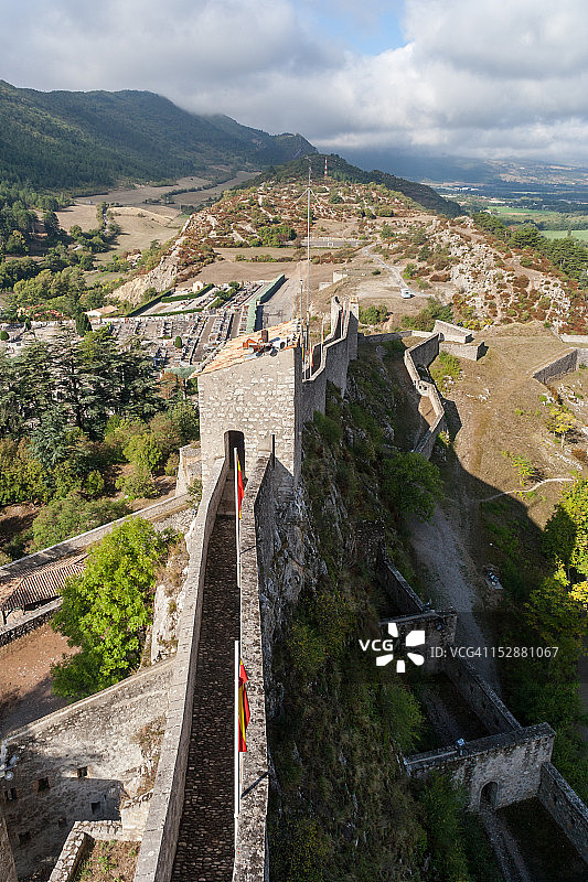 锡斯特龙的城堡墙图片素材
