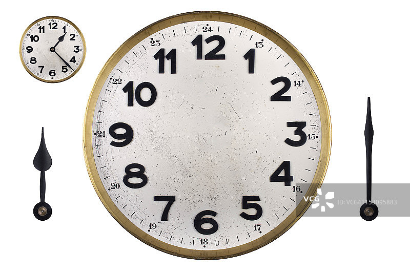 DIY时钟面板与指针图片素材