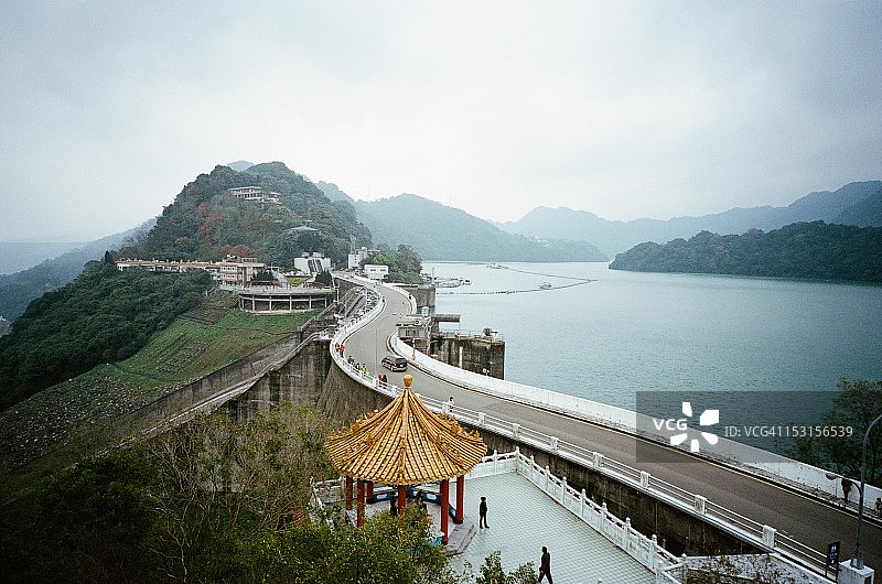 冬季的石门水库图片素材