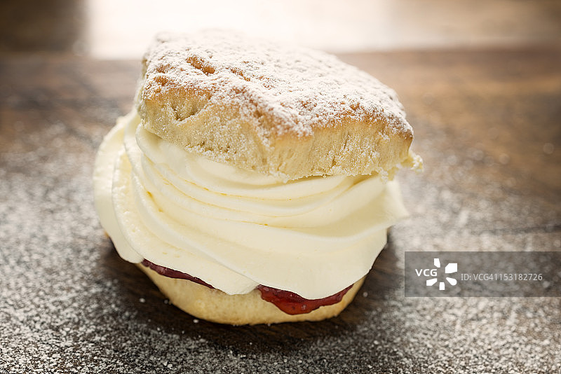 鲜奶油司康饼图片素材