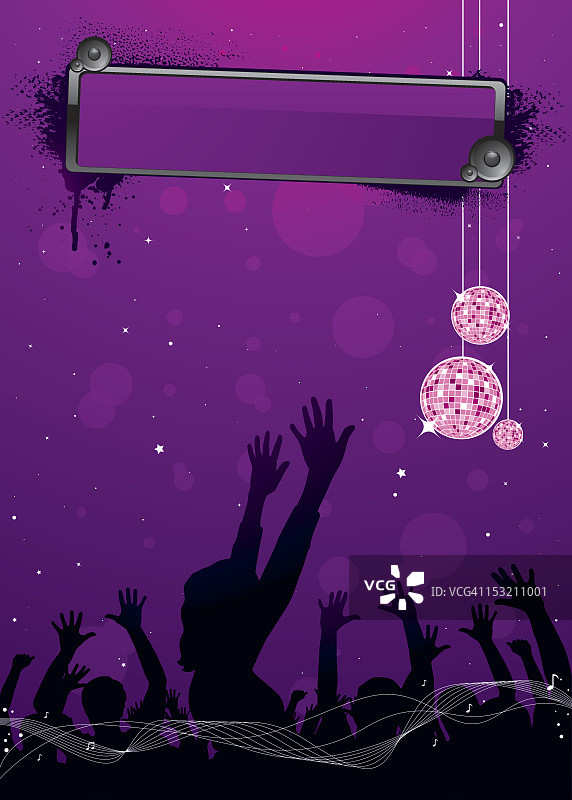 迪斯科派对背景图片素材