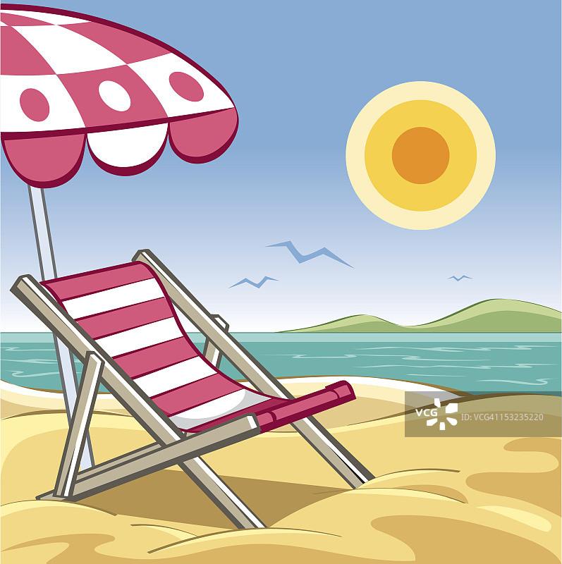 宁静的海滩图片素材