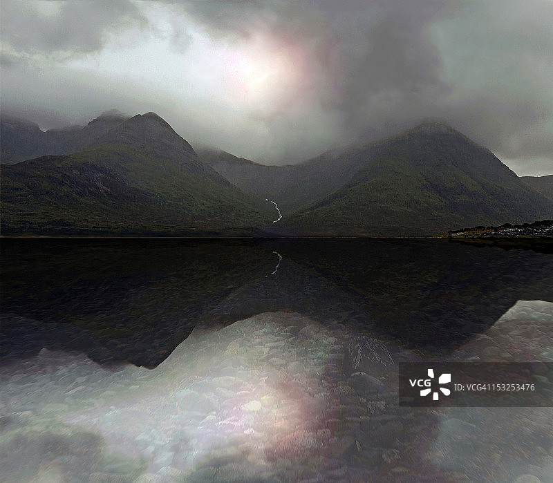 斯莱平湖图片素材