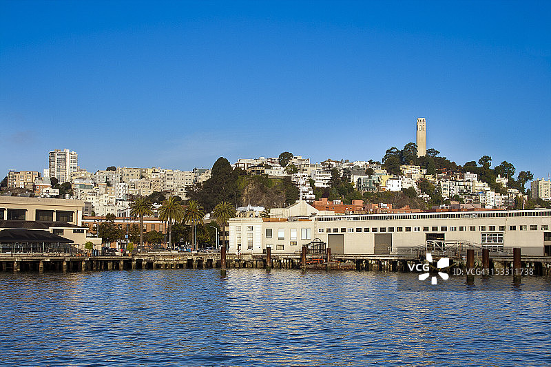 电报山和北滩图片素材