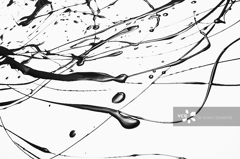 黑色泼墨抽象图案图片素材