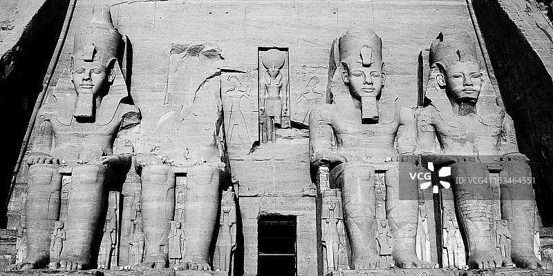 拉美西斯二世的阿布辛贝神庙图片素材