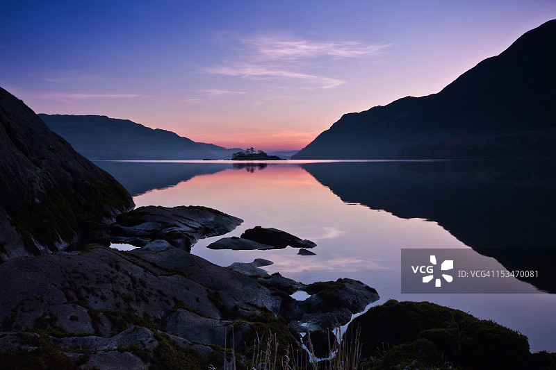 乌尔斯沃特湖的早晨图片素材