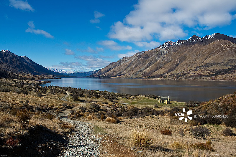 攀登马沃拉湖图片素材