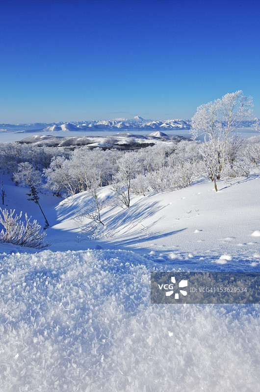 冬季屈斜路湖图片素材