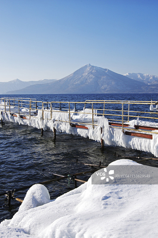 冬季支笏湖图片素材