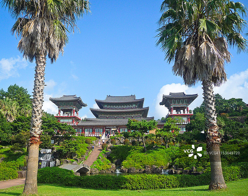济州岛药泉寺图片素材
