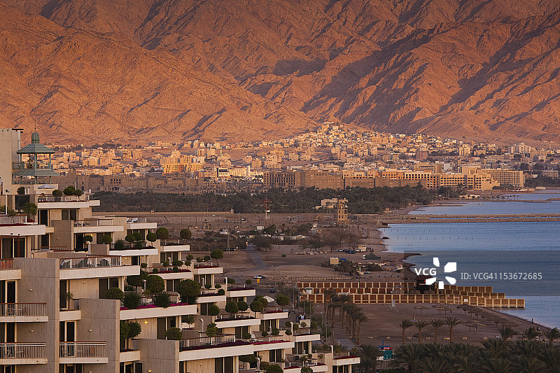 以色列内盖夫埃拉特红海海滨图片素材