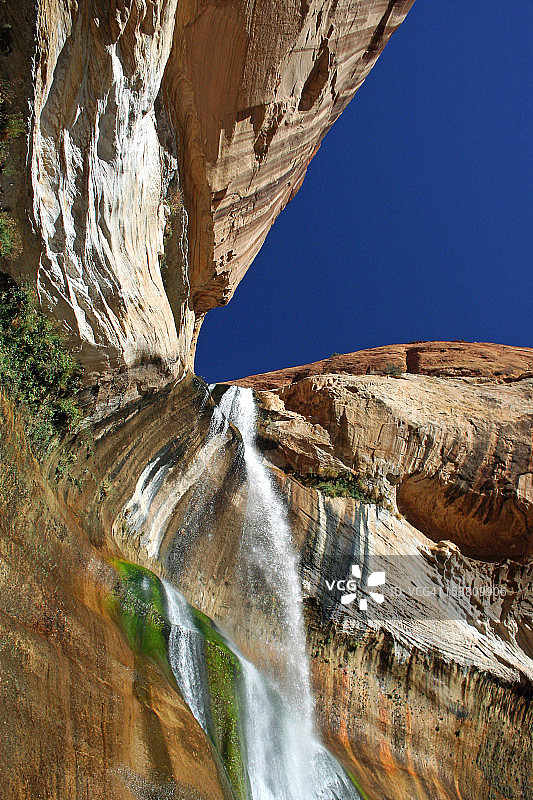 小牛溪瀑布下段图片素材