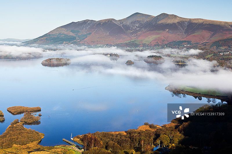 雾中的德文特图片素材