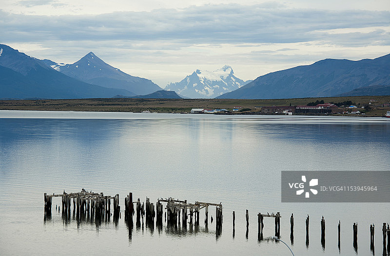 智利纳塔莱斯港希望湾景色图片素材