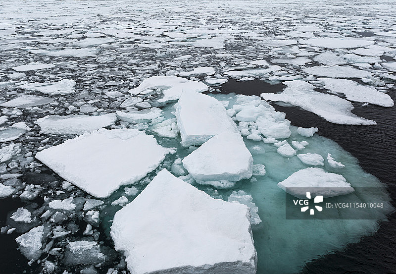 北大西洋的薄煎饼冰图片素材